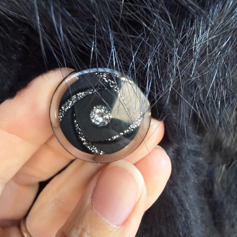 Vintage womens Fengshun fur jacket - black - cropped - fox - mink? - size M - Picture 9 of 15